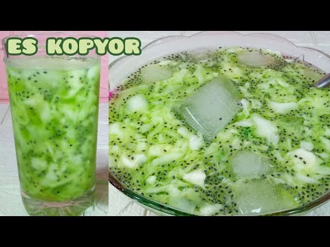 Resep Es Kopyor Nutrijel Rasa Melon