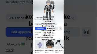 1 k obunachi bo'lsak 10 k robux beraman