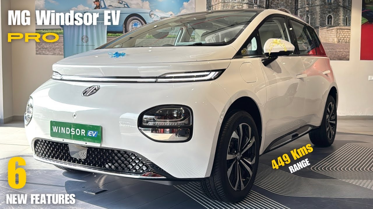 New MG Windsor PRO 2025 ❤️ 449 kms Range | 52.9 kwh Battery | White Colour - Top Model | Review!