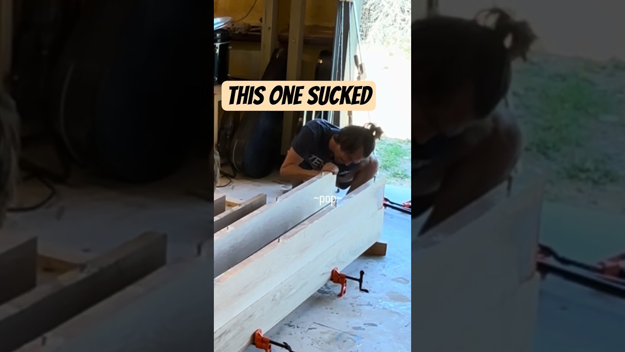 This ASMR video almost broke my thumb #woodworking #ASMR #shorts