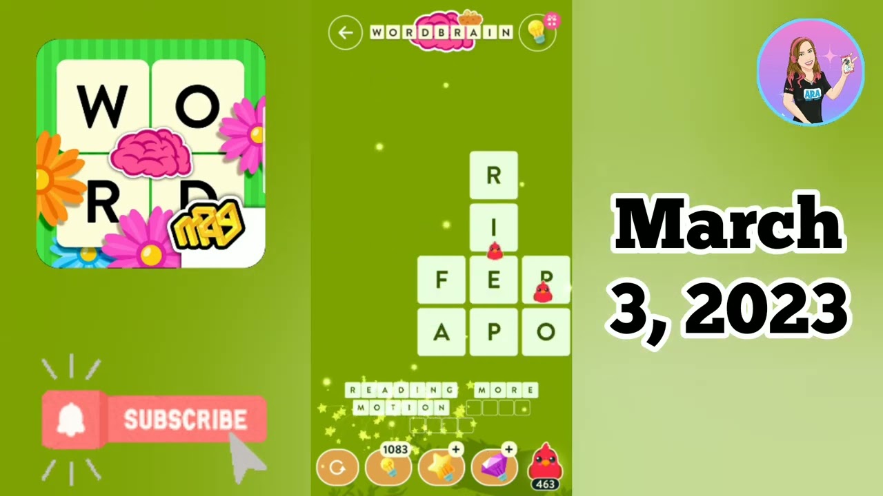 WordBrain - Birdwatching Event March 3, 2023 Solution