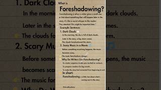 Foreshadowing Explained | Simple Guide for Young Learners #english #englishlearning #shorts #schools