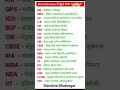 ⚡ “Top Full Forms Asked in IAS Interview!”UPSC Interview Mai Puchi Gai Full Forms#shorts #ias #upsc