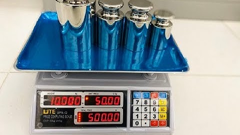 Hướng dẫn cách hiệu chuẩn cân điện tử tính giá UPA-Q 30kg chính hãng UTE