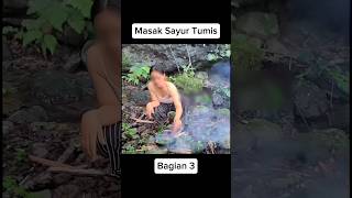 Bunda Sedang Masak Sayur Tumis Di Kebun  Bagian 3 shorts