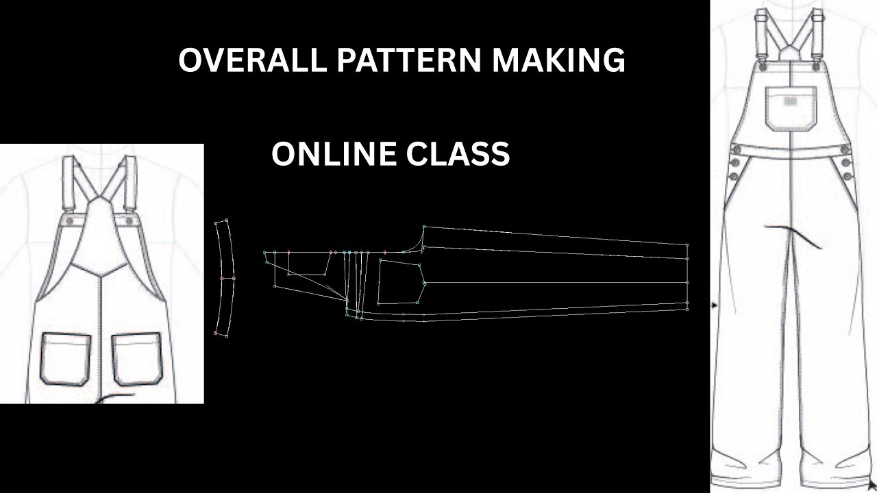Overall Pattern Design OVERALL PATTERN MAKING ONLINE CLASS - YouTube