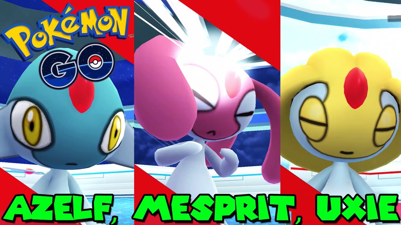 AZELF, MESPRIT & UXIE Caught in Pokemon Go LAKE TRIO