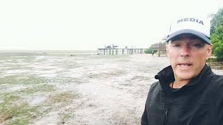Water Sucked Out into Gulf of Mexico @ Baileys Bluff in Holiday Florida! #hurricaneian