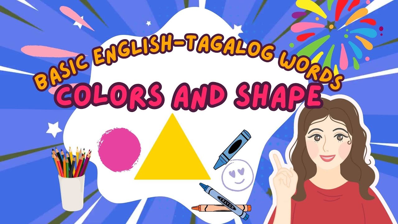 Learn Basic Words|English to Filipino|Colors and Shapes - YouTube