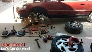 Front Suspension Rebuild on B16 CRX - Track Project