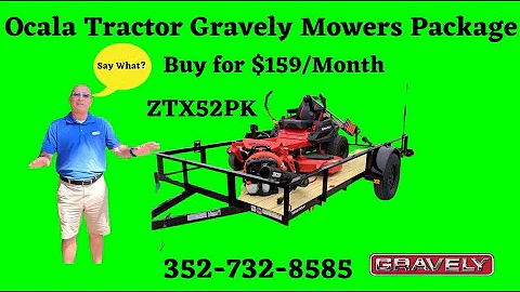 Ocala Tractor 🔥 Gravely ZTX52 Package - Unbeatable Deal at $159/Month! 🔥