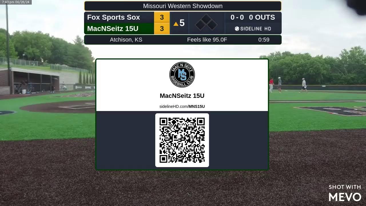 MacNSeitz 15U vs. Fox Sports Sox (2024.06.28)