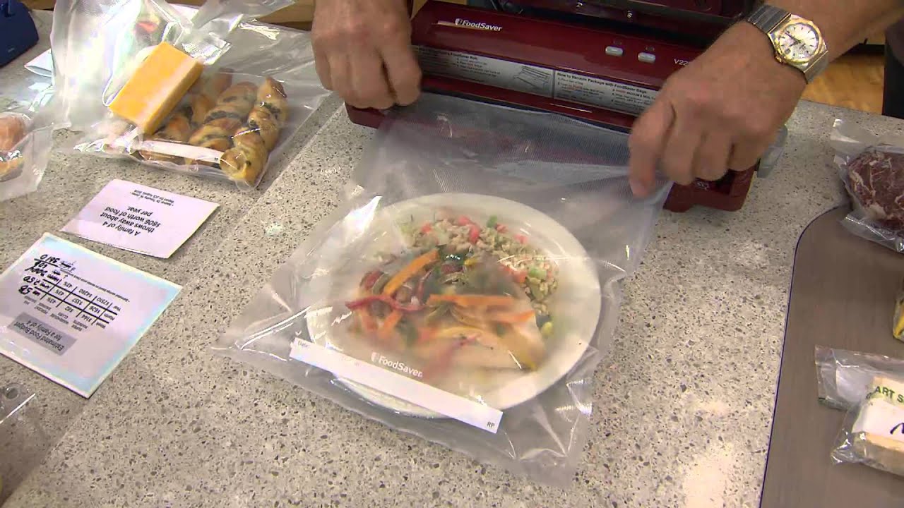FoodSaver Compact Full Size Vacuum Sealer with 70 Bags with David Venable YouTube