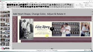 Quick Composition with Background Shapes and Clip arts in Album Xpress by DgFlick screenshot 2