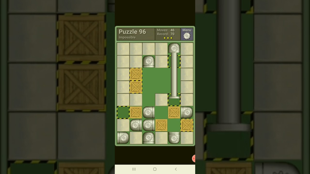 PUSHING MACHINE -- IMPOSSIBLE Puzzle 96 -- [70 moves] -- by qr637