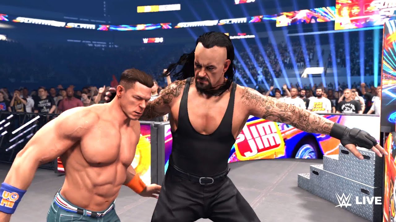 WWE 2K24 - JOHN CENA VS UNDERTAKER SAMER SALIM GAMEPLAY PS5 FULL MATCH ...