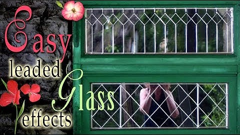 EASY LEADED GLASS with Metal Tape, Cheer a Sad Window 3 Ways, Part One; #PebeoVitrail; Window Update