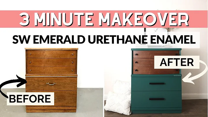 Painting Furniture With Sherwin Williams Emerald Urethane | 3 Minute Makeover