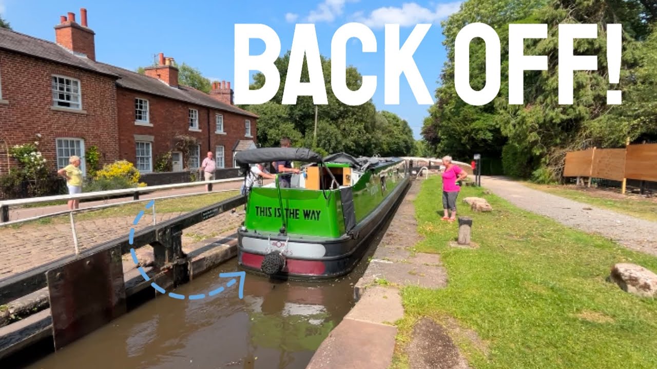 Reversing a Narrowboat off the Coventry Canal back to Fradley Junction but Why?