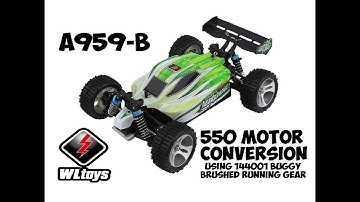 WLTOYS A959B 550 Motor Conversion Using 144001 Running Gear