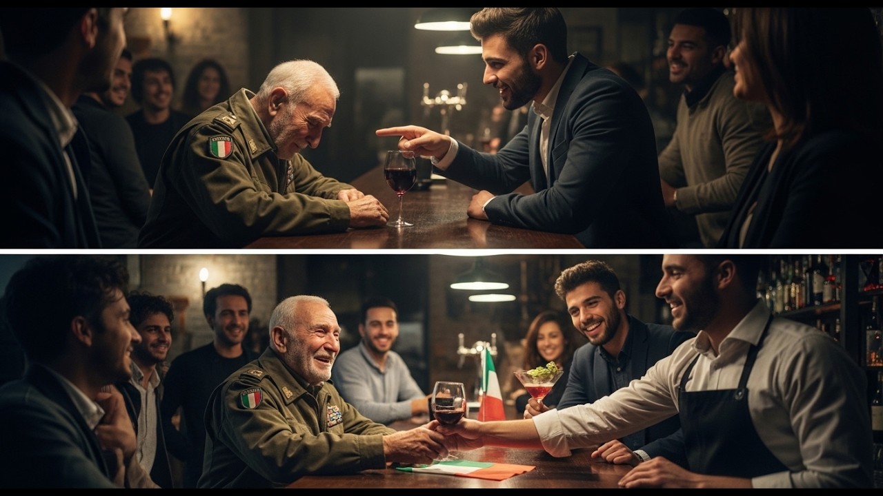 Veterano umiliato al bar — 30 minuti dopo, tutto cambia
