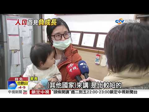 去年新生兒人數創新低 台灣人口首見負成長│中視新聞 20210109