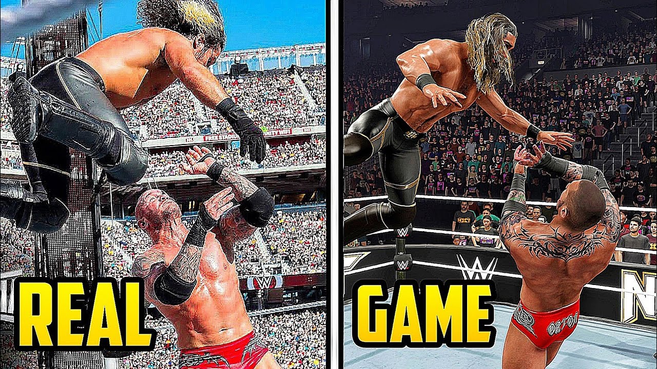 WWE Real vs WWE 2K25 Finishers Comparison