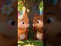 Two Little Squirrels Song | English Nursery Rhymes for Children's | Galatta Kids | Shorts