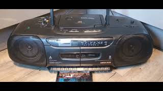Sony CFD-110L Portable stereo demo CD & Radio (90s boombox ghetto blaster (Ft Fantazia first taste)