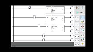 Sequential Turn ON & OFF Motors in PLC Ladder | M1 5s M2 10s M3 15s | PLC Mobile App screenshot 5