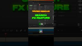Find Any Effect Instantly in DaVinci Resolve 21