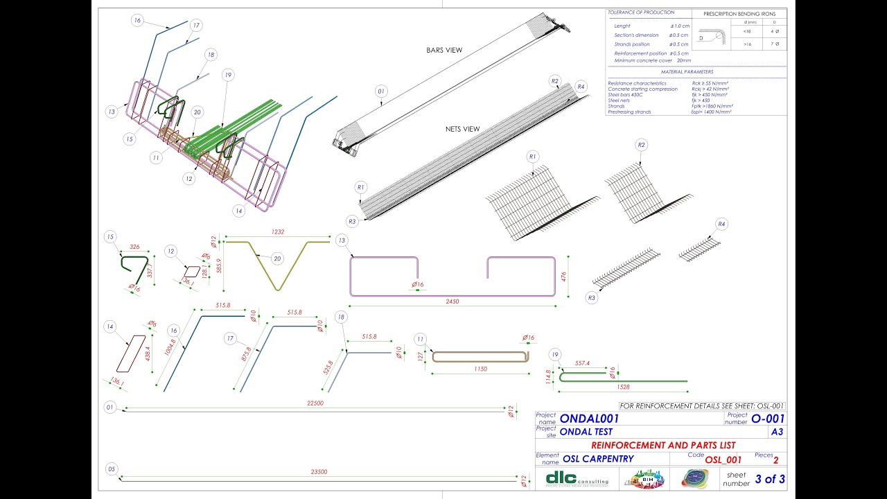 AUTOMATIC PRECAST SHEETDRAWING by DLC consulting