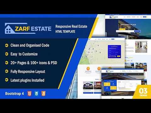 Zarf Real Estate Bootstrap 4 HTML Template | Themeforest Website Templates and Themes