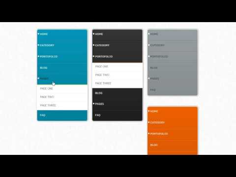 Css3 Vertical Accordion Navigation Menu .