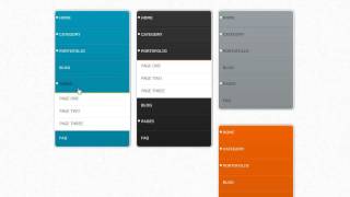 Css3 Vertical Accordion Navigation Menu .