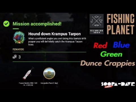 Dunce Fish Fishing Planet Mission Hound Down Krampus Tarpon Red Blue Green Dunce ...