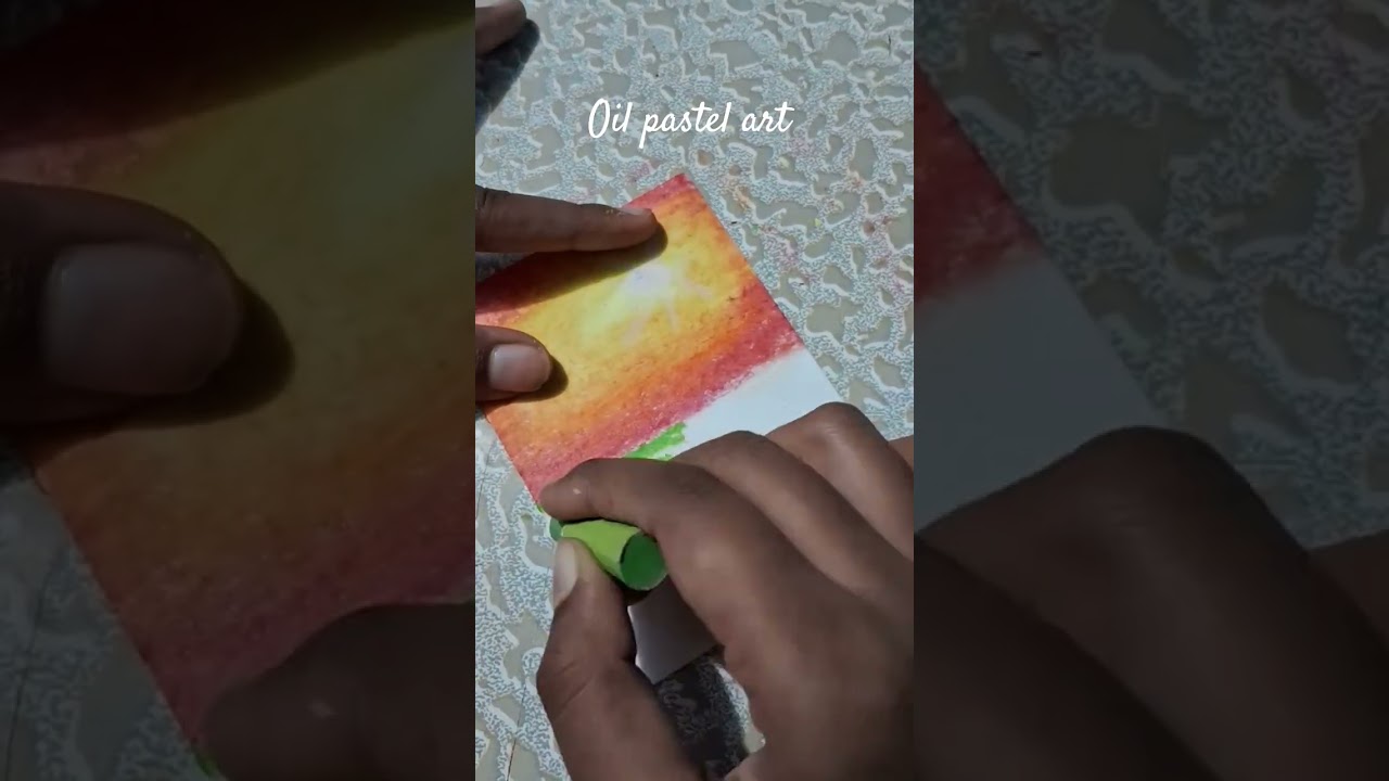 Today I made oil pastel art !! 