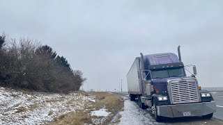 Another day on the road. Sleeping on shoulder +cooking in the truck