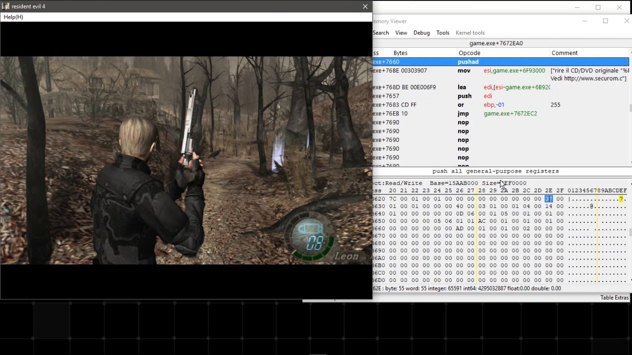 Resident Evil 4 - Open Cheat Tables