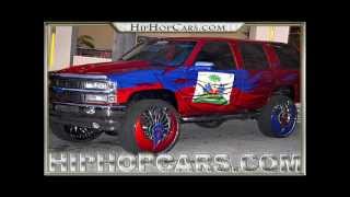 Dub Azzsmacka Rims - Dub Wheels 30 Inch On Hatian Themed Chevy Tahoe