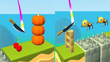 Knife Jump! Very Satisfying And Relaxing ASMR Slicing Game