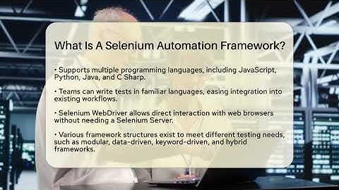 What Is A Selenium Automation Framework? - Next LVL Programming