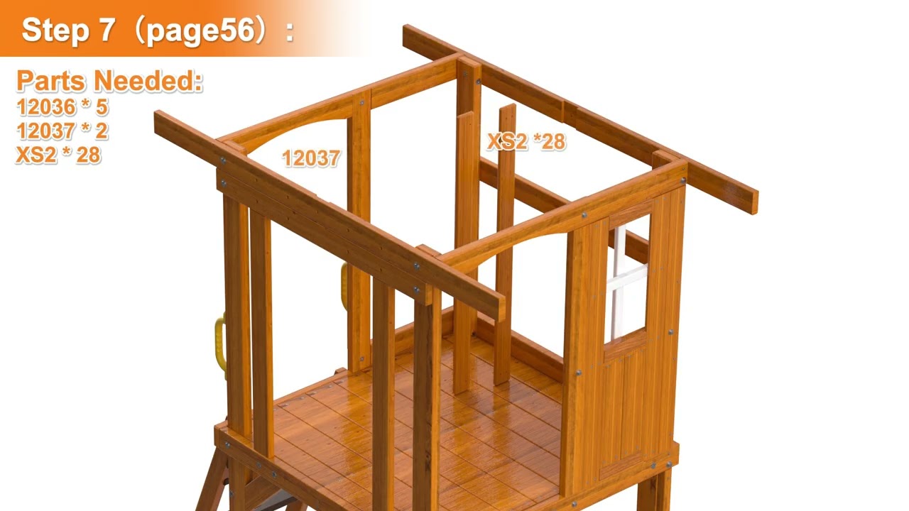 Assembly video-Cedar Wood Swing Set