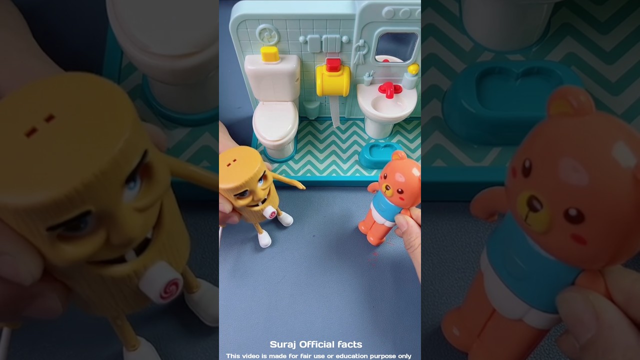 टॉयलेट साफ कौन करेगा ~ mini wood toy - woodworking arts skill / wood  / hand crafts / #shorts