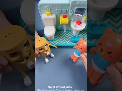 टॉयलेट साफ कौन करेगा ~ mini wood toy - woodworking arts skill / wood  / hand crafts / #shorts