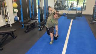 Lunge Position DB Side Bend