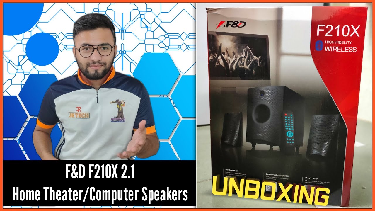 F&D F210X 2.1 Bluetooth Speakers Unboxing and Sound Quality Test | Best Speakers Under ₹2000