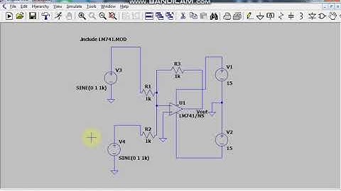 Prak. Elektronika Dasar | Simulasi Rangkaian Amplifier Adder dan Subtractor dengan Software LTspice