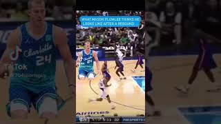 What Mason Plumlee thinks he looks like after a rebound… #CharlotteHornets #BuzzCity #AllFly #lamelo