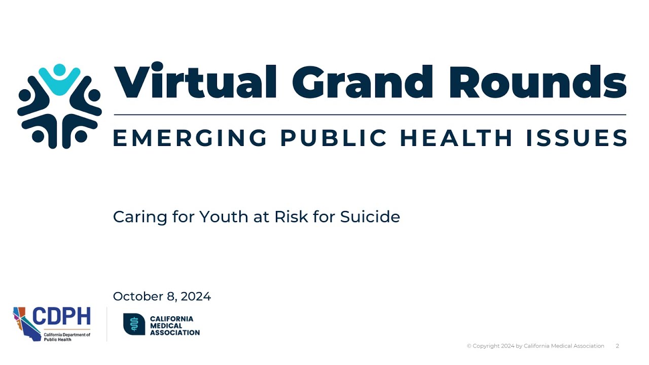 Virtual Grand Rounds Virtual Grand Rounds: Caring for Youth at Risk for Suicide - YouTube